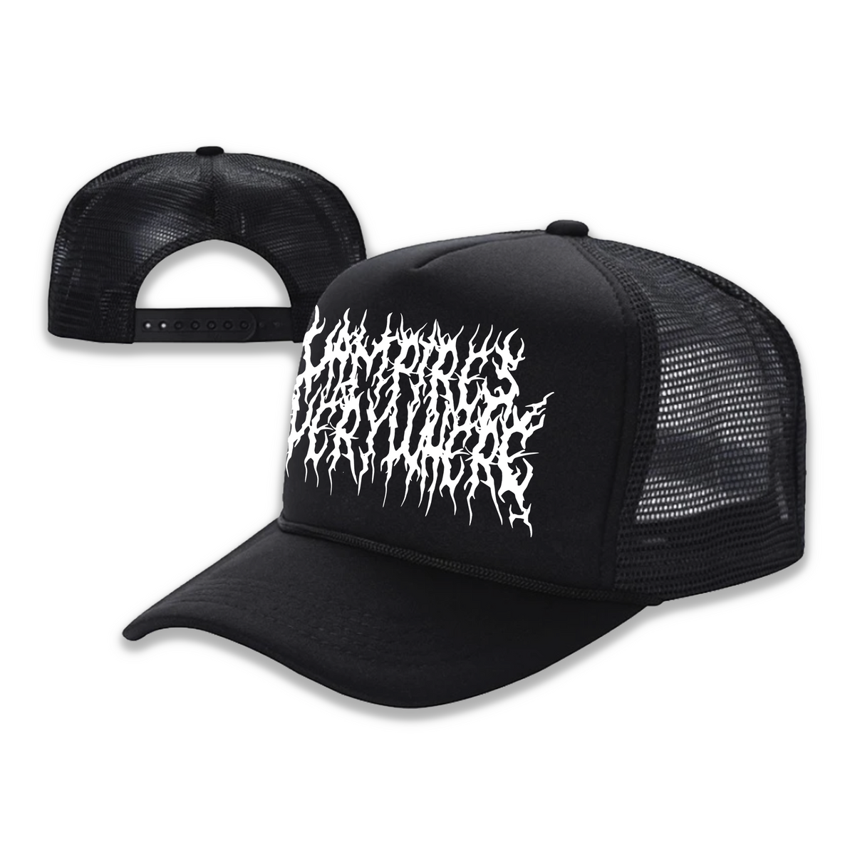 Death Metal Black Foam Trucker Hat